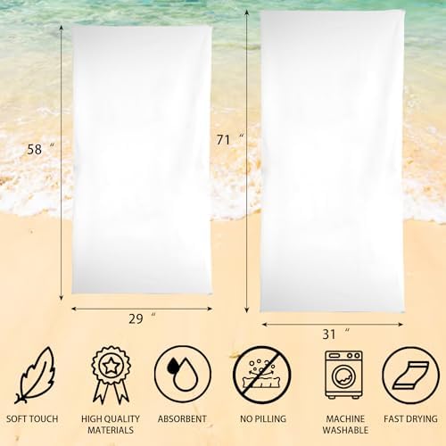 Personalized Beach Towels with Name for Boys Kids Quick Dry Team Gifts