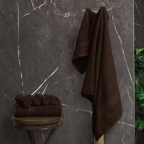 Avalon Towels 8-Piece Luxury Towel Set Brown 1