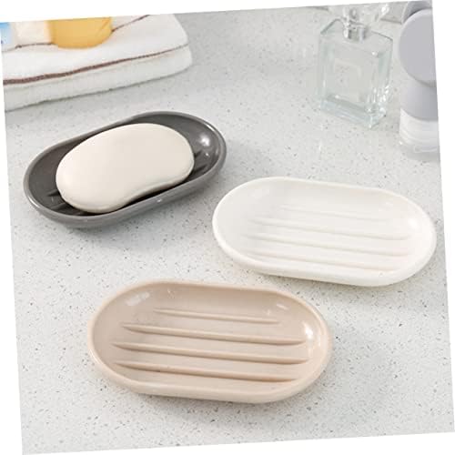 Cabilock Oval Soap Dish Pp Material Draining Holder