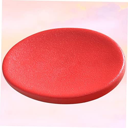 Garneck 1pc Ceramic Red Soap Dish Holder for Bathroom and Home