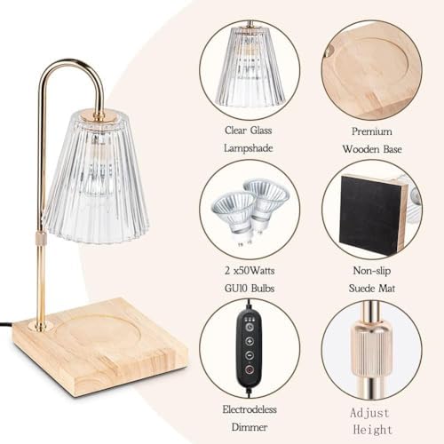 La Sorella Candle Warmer Lamp with Timer and Dimmer