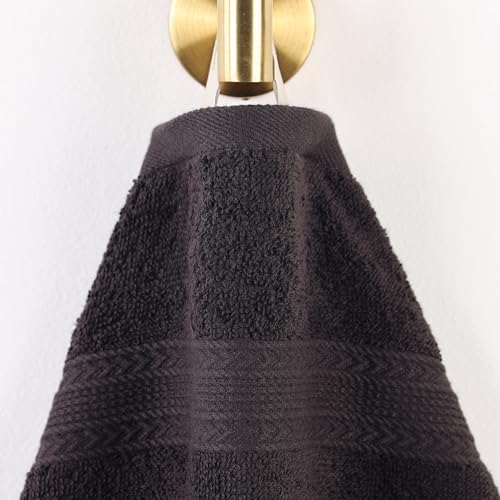 Superior Eco-Friendly Cotton 4-Piece Bath Towel Set - Black