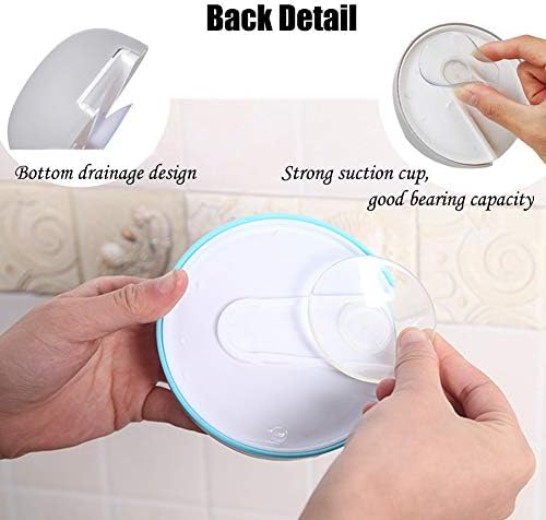 Nailless Shower Soap Holder with Suction Cup Ball-Shaped Design