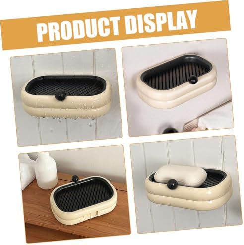 Self-Adhesive Double Soap Holder for Bathroom and Kitchen