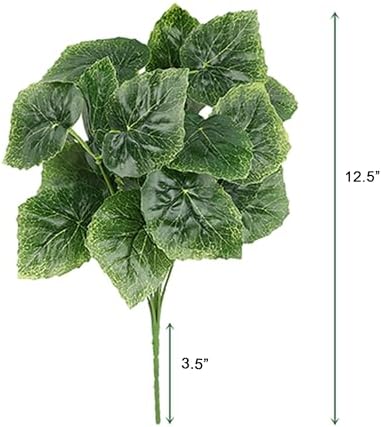 Shirfloral 5Pcs Artificial Peperomia Plants 125 Greenery Bushes