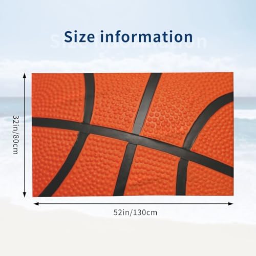 Microfiber Basketball Beach Towel for All Ages