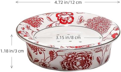 Floral Decorative Soap Dish in Ceramic Style C