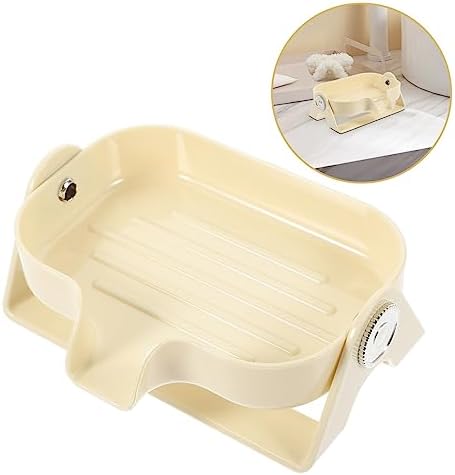 BUGUUYO Self-Draining Soap Dish Holder for Bathroom and Kitchen