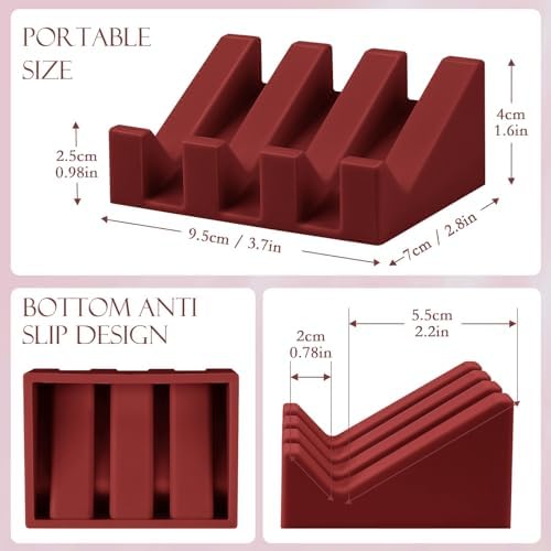 SAISN Silicone Soap Dish 2 Pack Non-Slip Self Draining