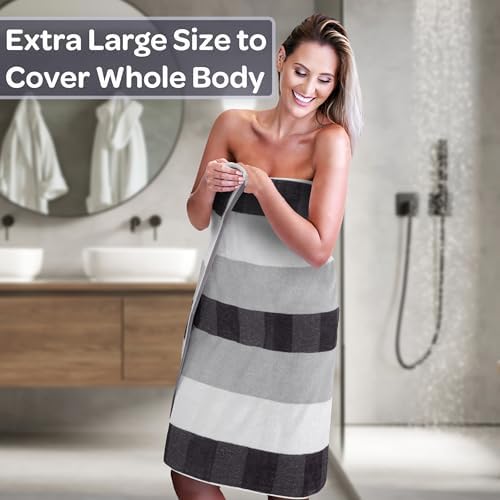 Lavish Home 6 Piece Towel Set - Charcoal 1