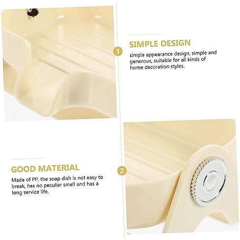 PHENOFICE Bathroom Soap Dish Self-Draining Holder