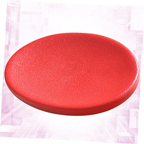 Garneck 1pc Ceramic Red Soap Dish Holder for Bathroom and Home