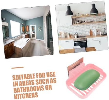 Space-Saving Bath Soap Dish Wall-Mounted Anti-Slip Adhesive Holder 1
