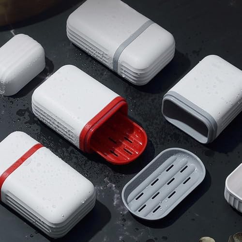 Cute Travel Soap Dish with Drain Tray