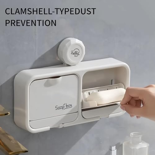 ARPHTYL Suction Shower Caddy with Self-Draining Grid
