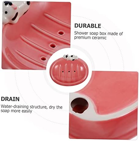 ABOOFAN Cute Soap Dish with Drainage 1