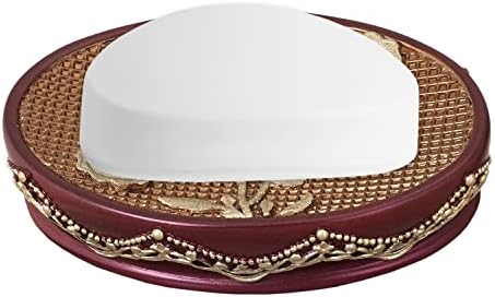 Popular Bath Ombre Rose Soap Dish Burgundy