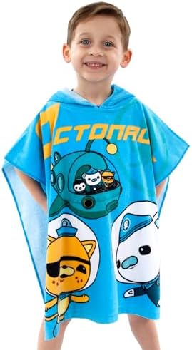 Octonauts Towel Poncho for Kids One Size Blue
