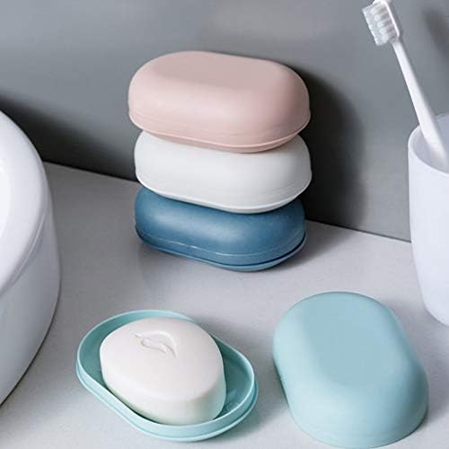 Durable Plastic Soap Dish Holder for Bath and Kitchen