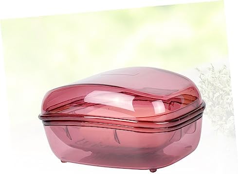BRIGHTFUFU Plastic Soap Box with Lid Leakproof Holder