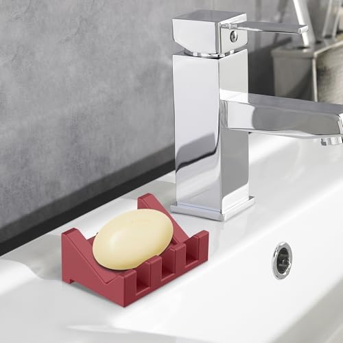 EGWON Silicone Soap Dish with Drainage