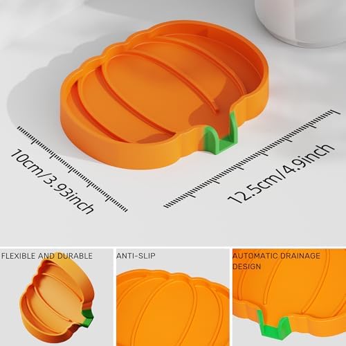 Eewudwok Silicone Self Draining Soap Dish 2pcs