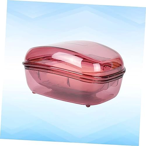BRIGHTFUFU Plastic Soap Box with Lid Leakproof Holder