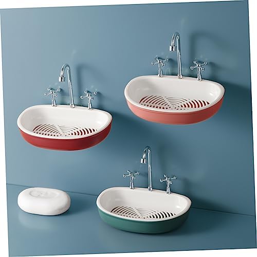 1Pc Creative Suction Cup Soap Dish for Shower and Kitchen