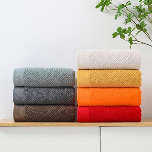 Sense Gnosis Yellow Striped Bath Towels Set of 2