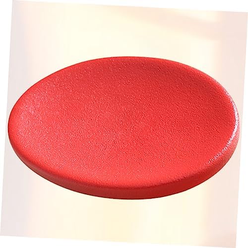 Holibanna 1Pc Red Ceramic Soap Dish for Bathroom Kitchen 1