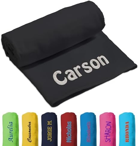 Personalized Embroidered Beach Towels for Adults Kids