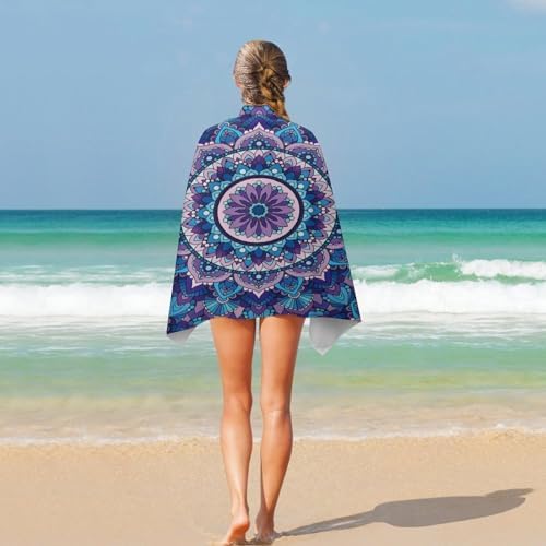 Custom Beach Towel with Image Text Logo for Travel and Bath