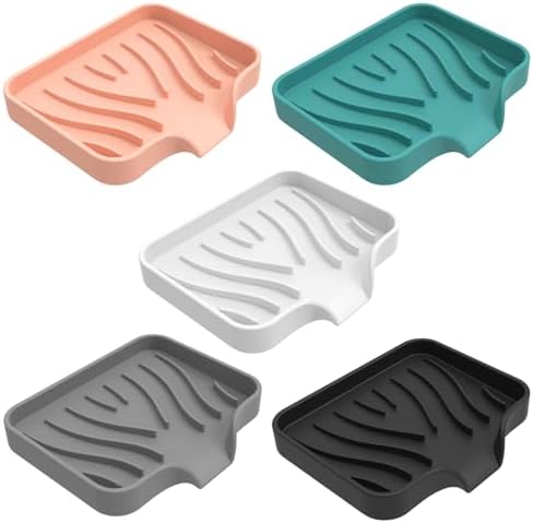 CHIUEAST Bathroom Soap Dish White with Drain