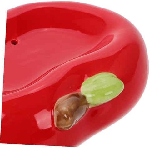 Unomor Ceramic Apple Soap Holder for Bathroom and Kitchen