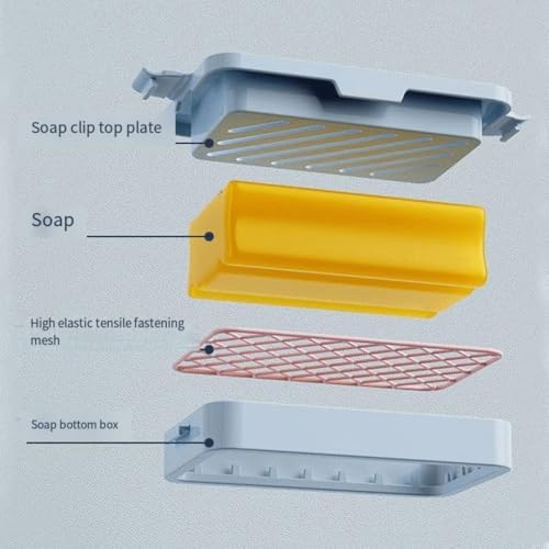 Durable Ceramic Soap Holder with Anti-Slip Design
