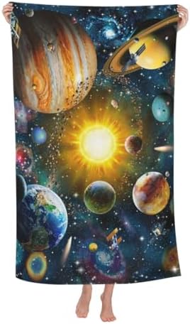 Solar System Microfiber Beach Towel Blanket - Sand Proof Quick Dry 32X55
