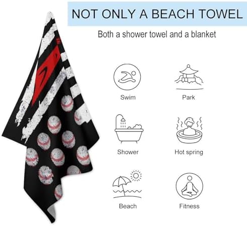 American Flag Microfiber Beach Towel Blanket