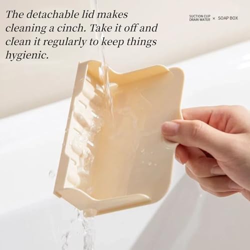 ARPHTYL Suction Shower Caddy with Self-Draining Grid