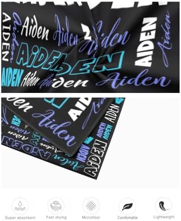 DrTOUGH Personalized Beach Towels with Names for Adults Kids