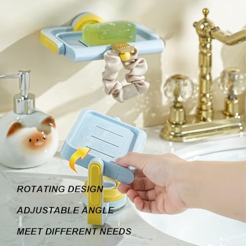 2025 Rotatable Suction Cup Soap Dish Wall Mount