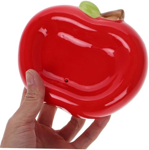 Unomor Ceramic Apple Soap Holder for Bathroom and Kitchen