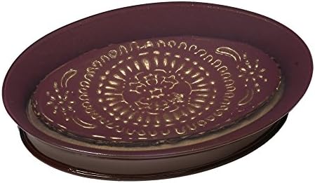 Popular Bath Soap Dish Burgundy Vescade Collection