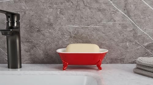 65 Ceramic Clawfoot Soap Dish with Drainage 1