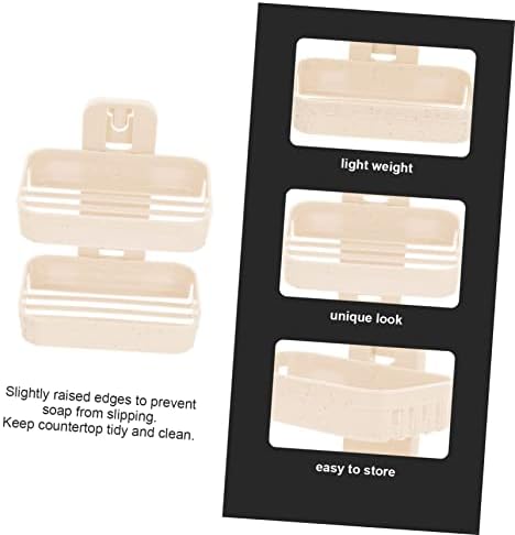 FONDOTIN Double Layer Wall Mount Soap Holder