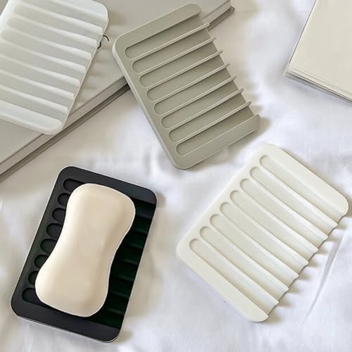 Sink-Mounted Soap Holder with Self-Draining Design