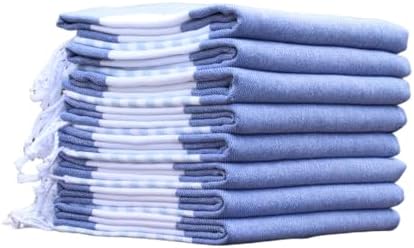 Personalized Blue Beach Towel with Monogram