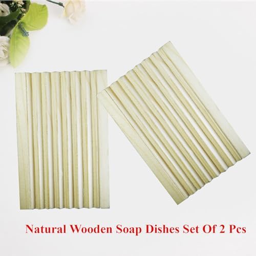 INSTUMAX Simple Soap Dish Wood Natural Pine Minimalist