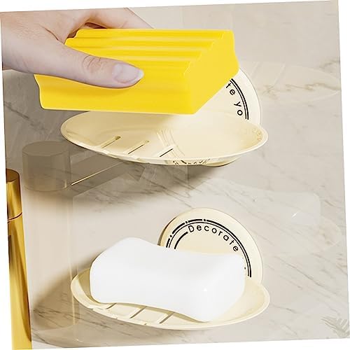BRIGHTFUFU 2-Piece Abs Soap Holder Wall Mount