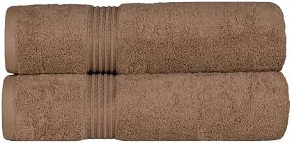 Superior Egyptian Cotton Bath Towel Set - Set of 2 Mocha