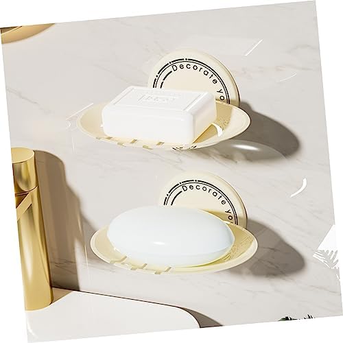 2pcs Wall Mounted Self Adhesive Soap Holder for Bathrooms